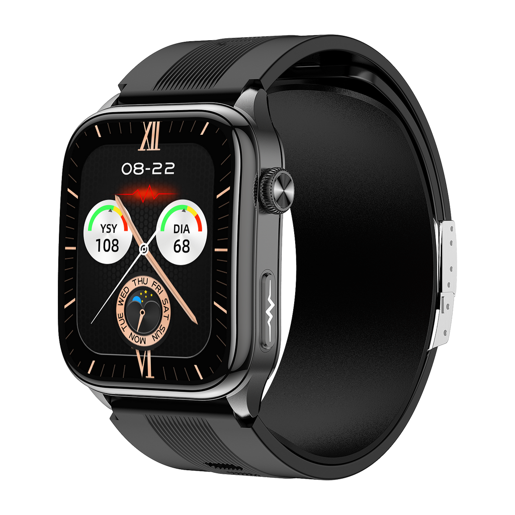 W7 Pro ECG Smart Watch | Air Pump BP, Bluetooth Call & 100+ Sport Modes