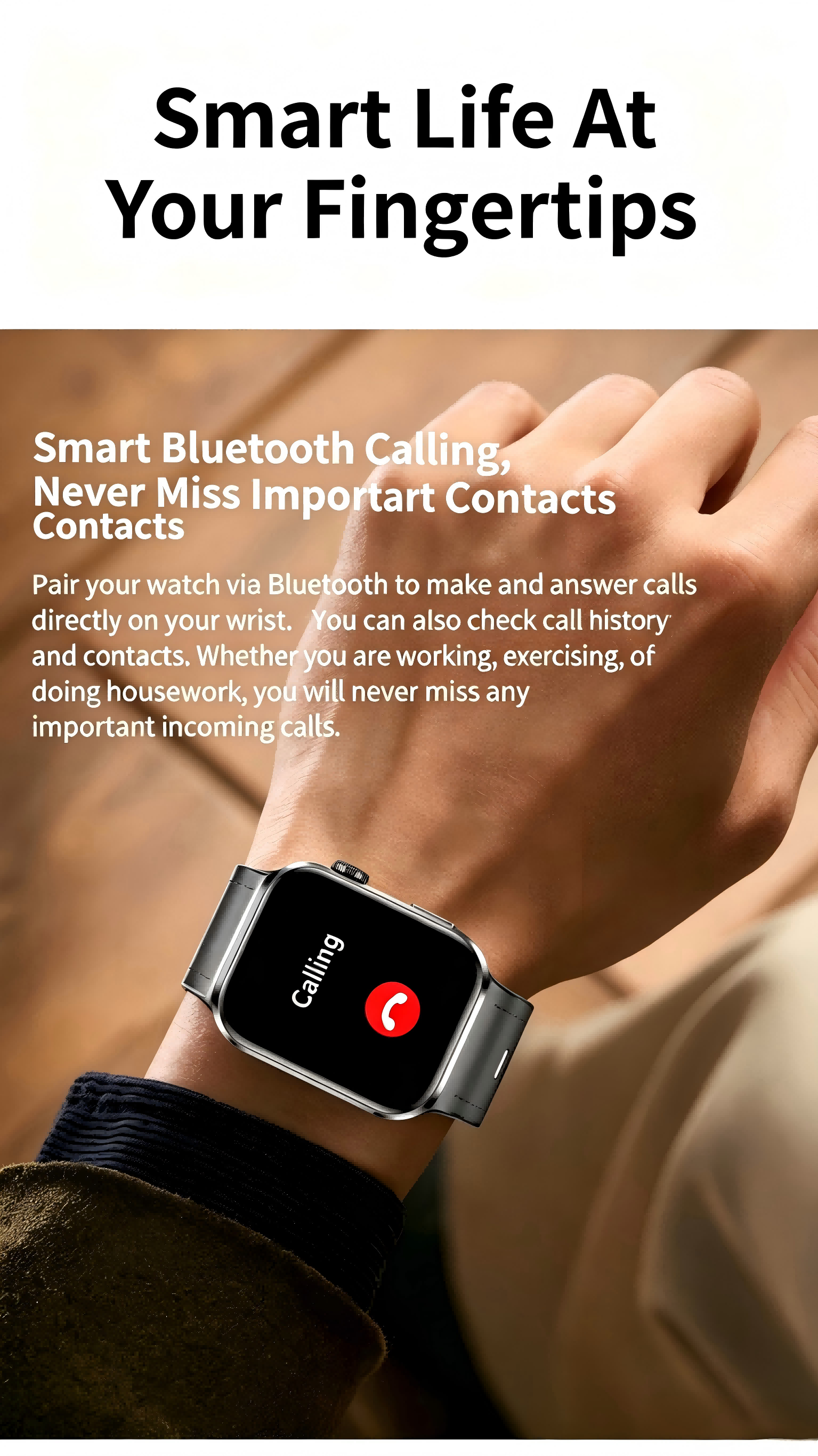 W8 Ultra Smartwatch - ECG, Blood Pressure, Heart Rate & Sleep Tracker
