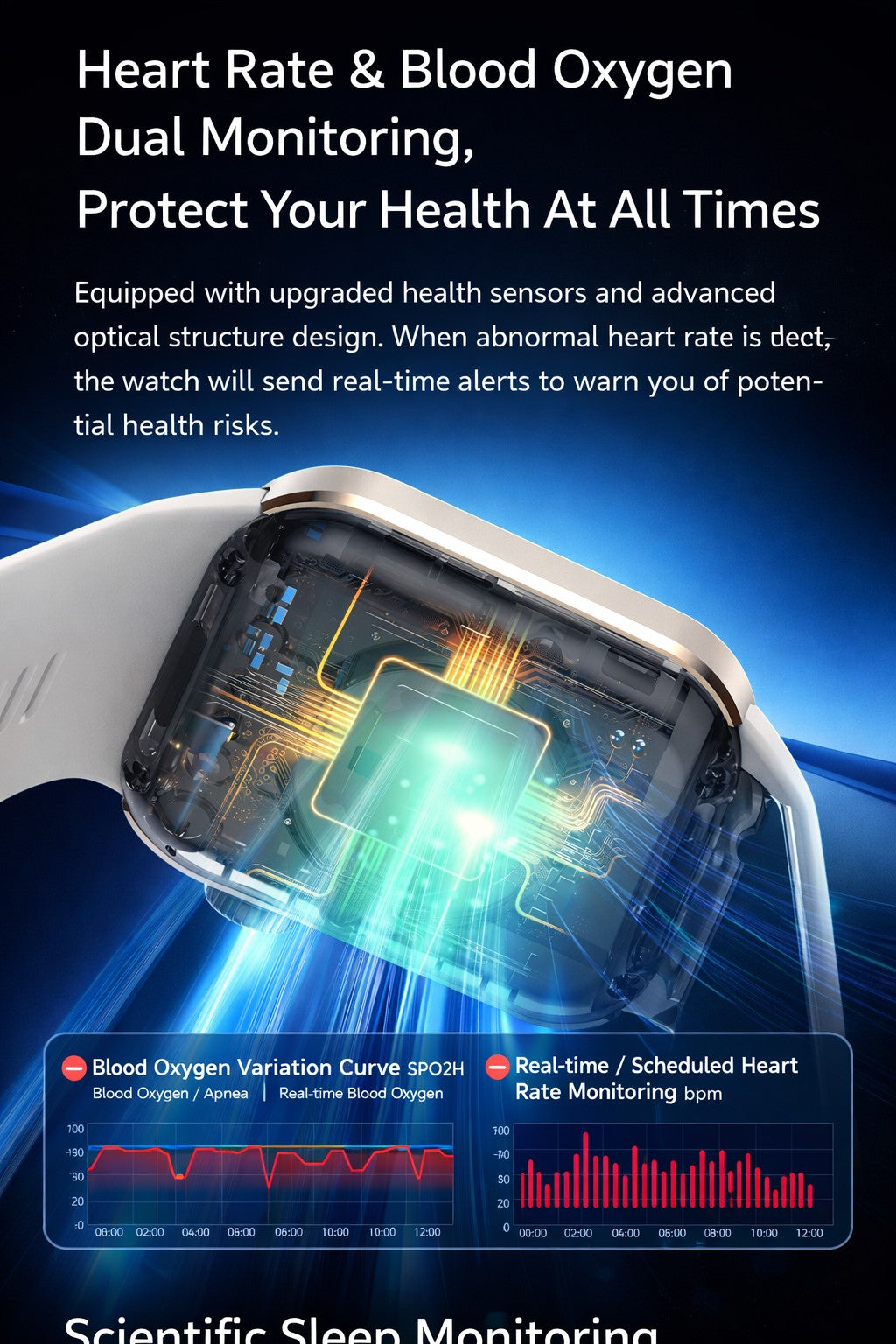 W8 Ultra Smartwatch - ECG, Blood Pressure, Heart Rate & Sleep Tracker
