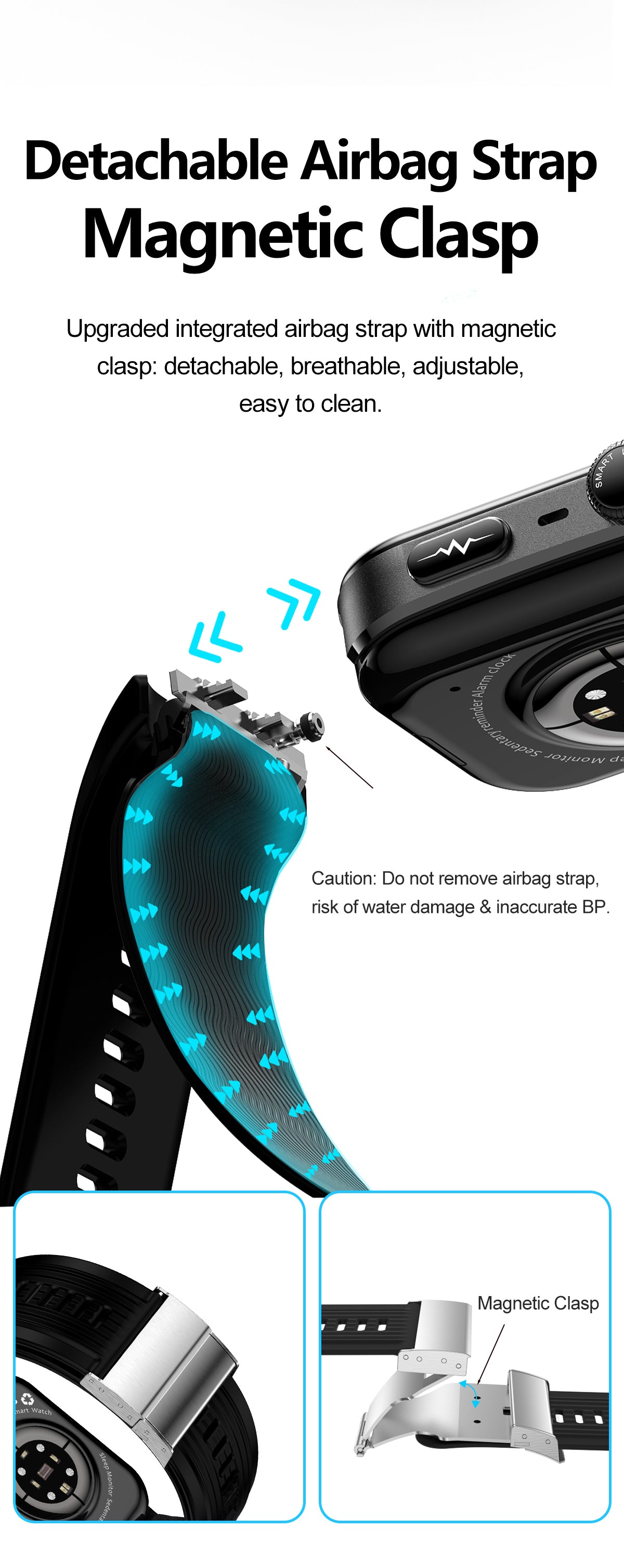 W8S Precision Health Watch: Blood Oxygen & BP Tracker with AMOLED